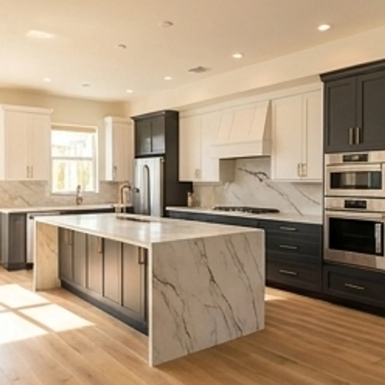 interior of a stylish remodeled kitchen