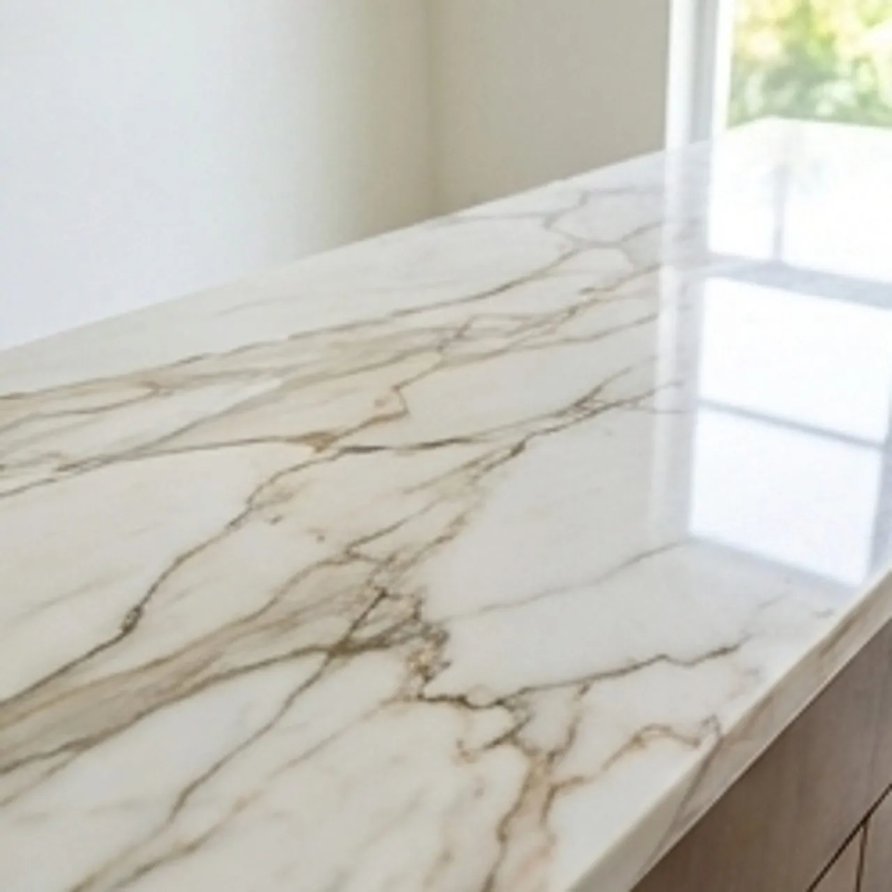 detail of a beautiful marble countertop